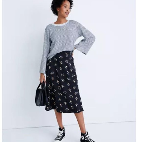 Madewell Terry Raglan Sweatshirt in Stripe - Picture 4 of 10